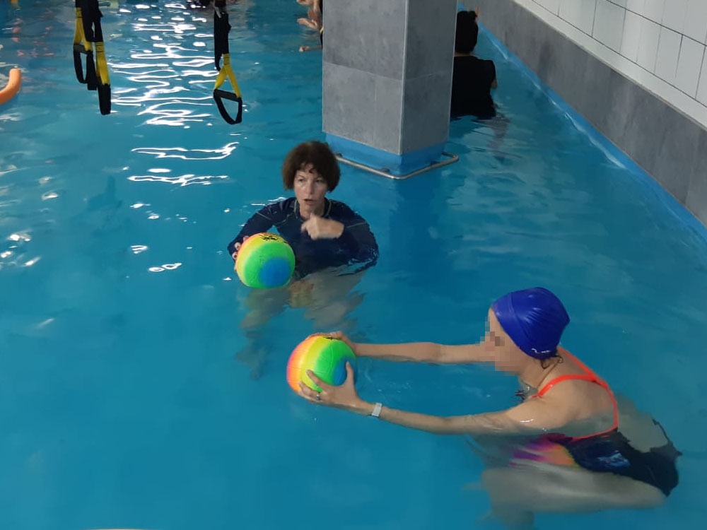 התעמלות במים לגיל השלישי